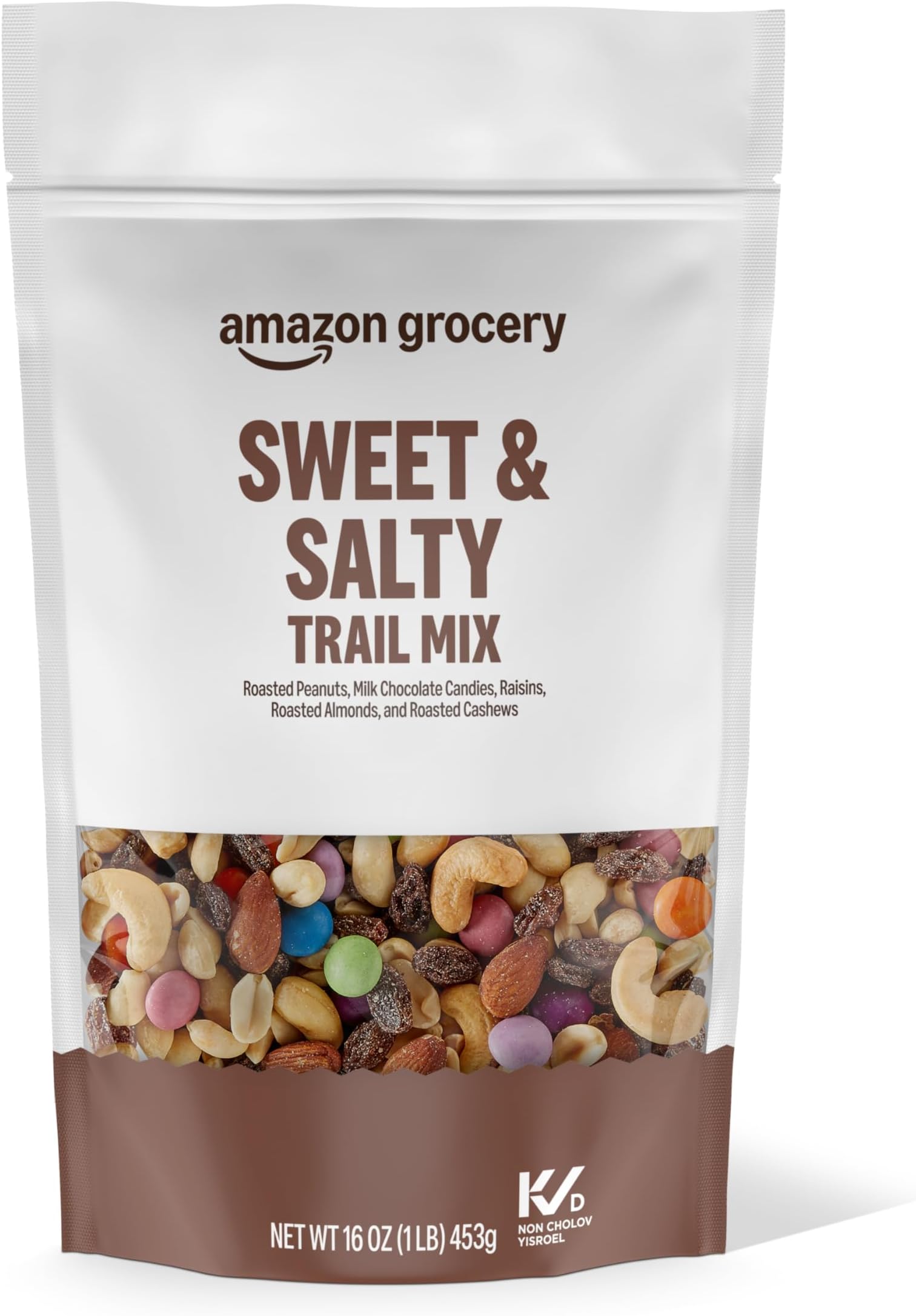 Amazon Brand - Happy Belly Nuts, Chocolate & Dried Fruit, Trail Mix, 1 pound (Pack of 1)
