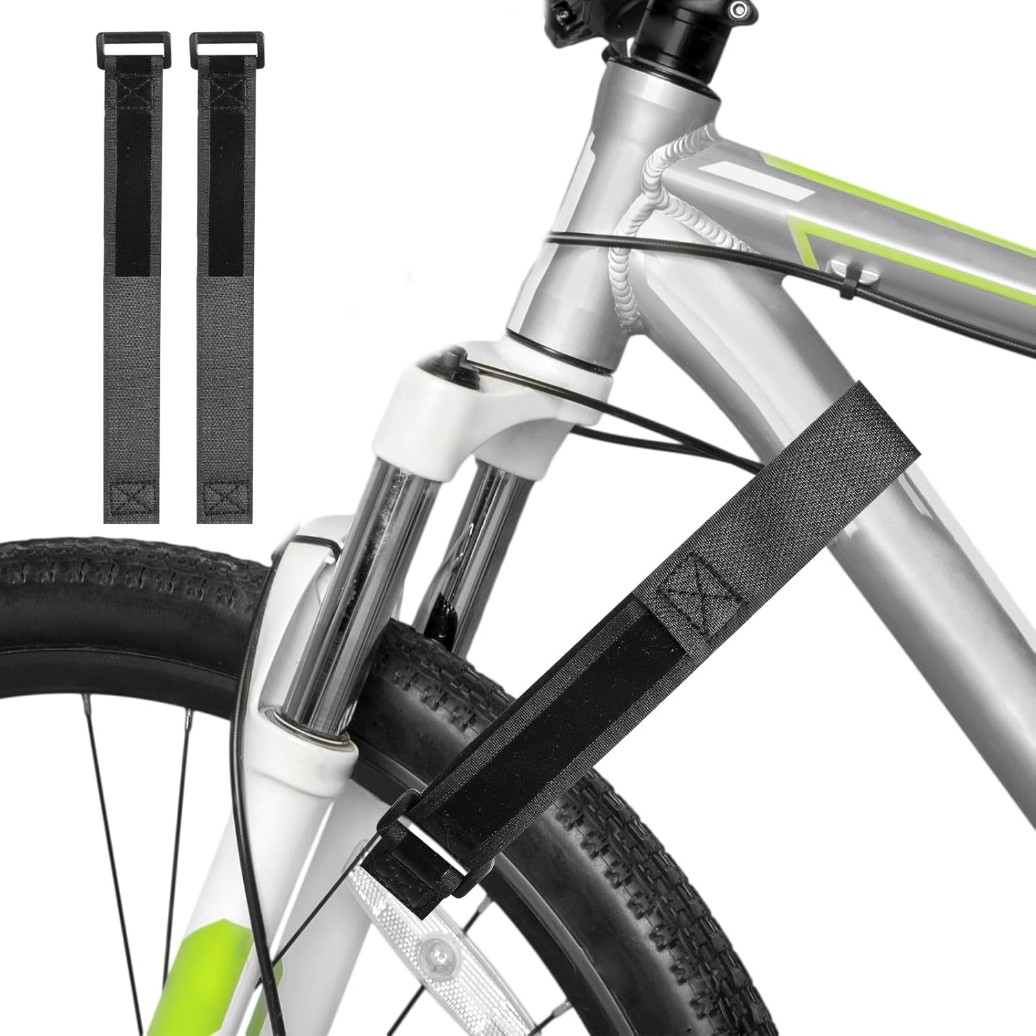 Amazon.com: 2pcs Bike Rack Straps Adjustable Bike Straps Mountain Bike ...