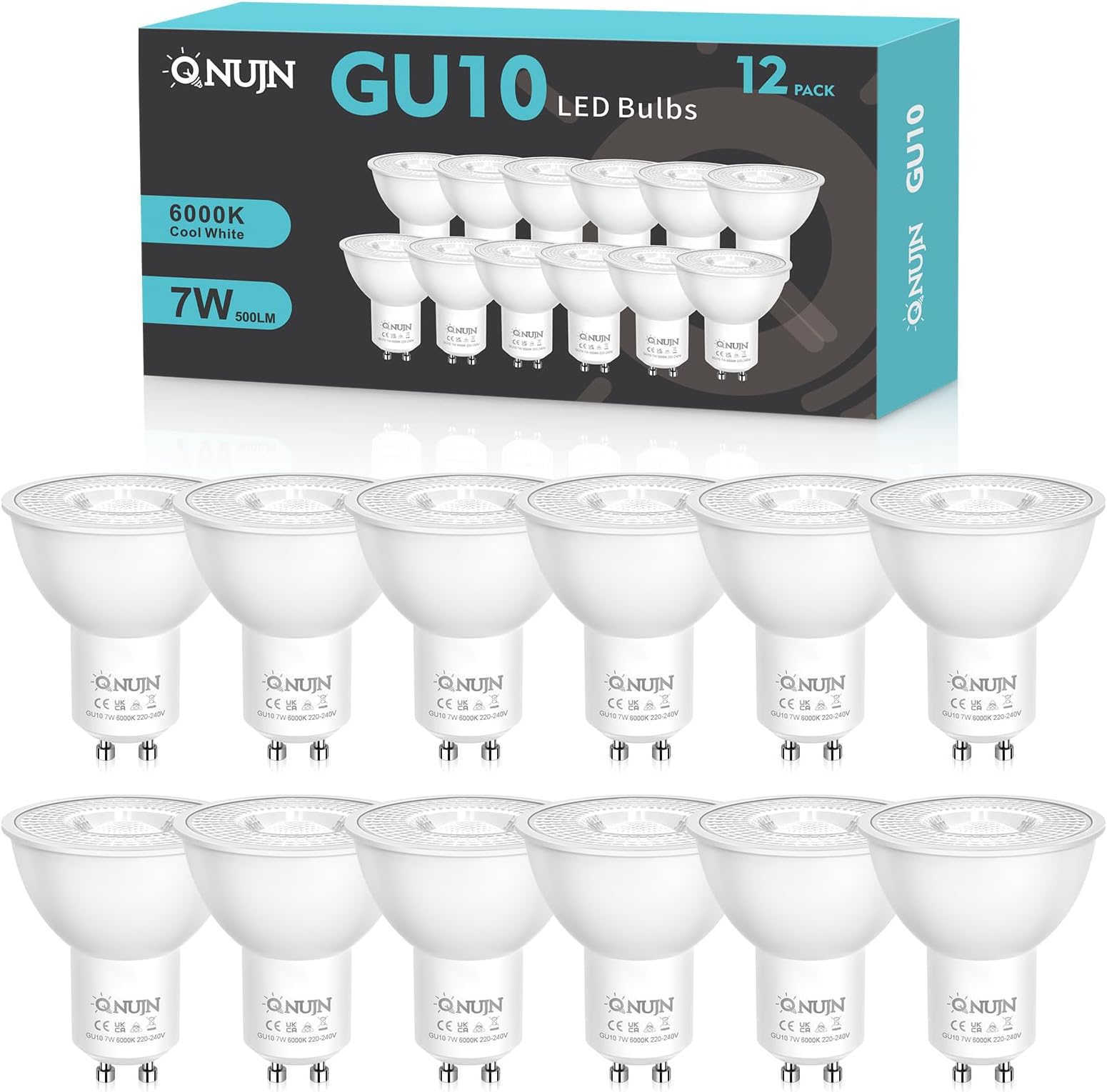 Spots LED - Culot GU10-3,6W Equivalent 50W Blanc Froid 4000K 3 [Classe énergétique A ].[D541 - Foto 2
