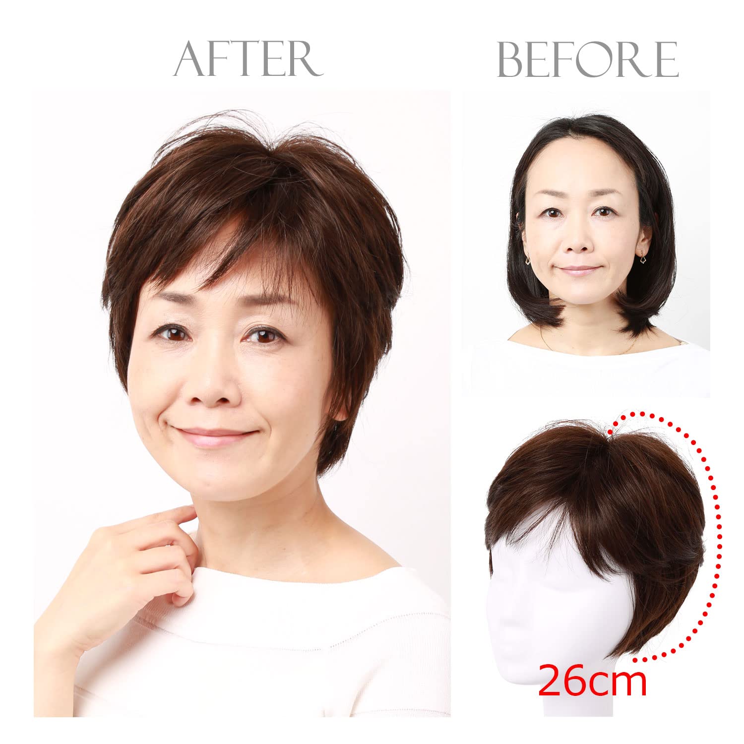 Amazon.co.jp: (私元気)【無料試着 全国カットOK】人毛 フルウィッグ 