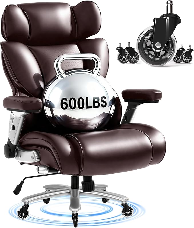 FLEXISPOT Big and Tall Chair: Comfortable Heavy Duty Office Chair