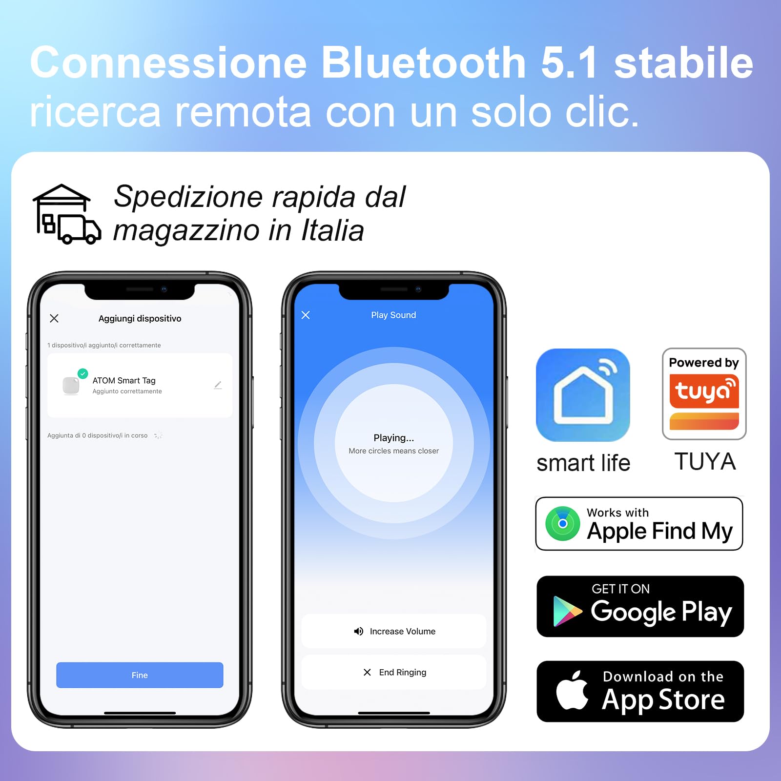 Smart Tracker Tag, Tracker GPS inteligente, compatible con iOS, App Tuya gratuita, para llaves, equipaje, maletas, batería reemplazable, 6 uds