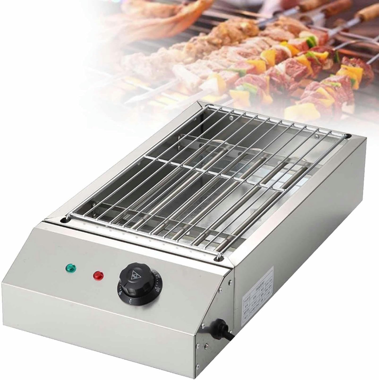 Przenośny grill, elektryczny grill do smażenia w pomieszczeniach, grill bezdymny, stalowy bezdymny grill kryty, elektryczny bezdymny grill kryty, do kawiarni i restauracji w formie bufetu