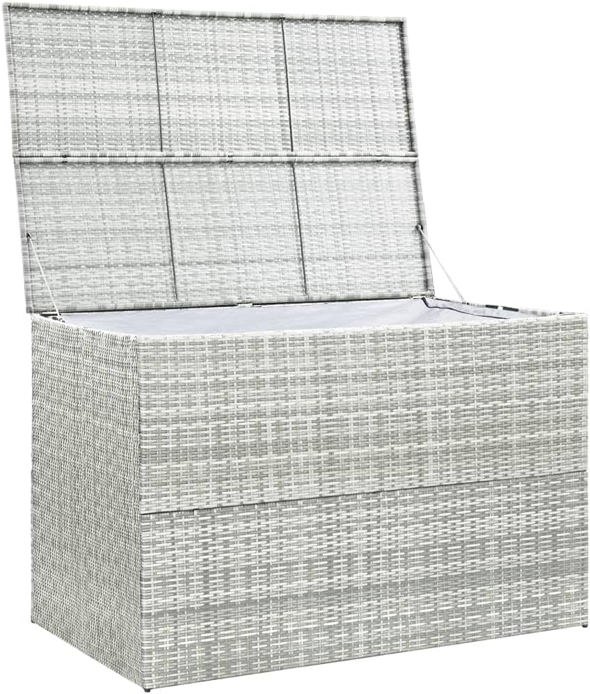 Canditree Patio Large Rattan Wicker Storage Box, Storage