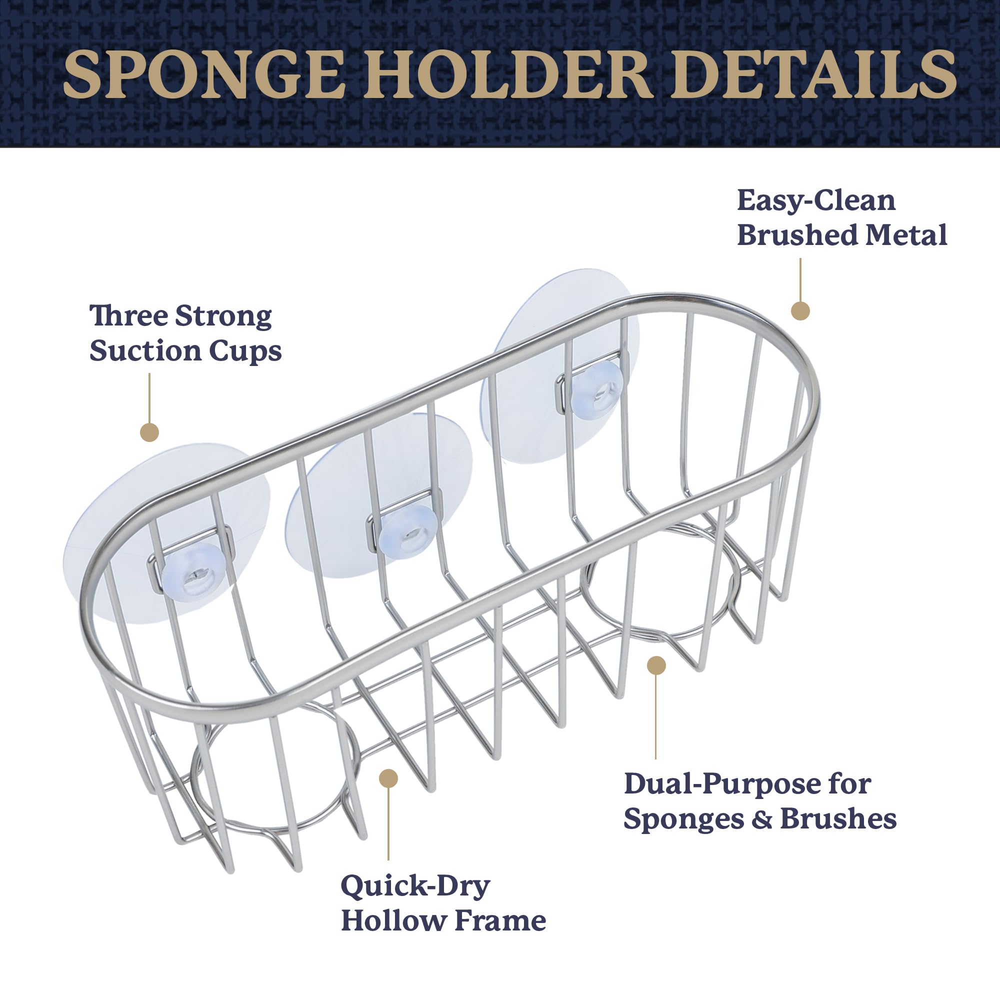 Farberware Metal Sponge Holder - Sink Organizer -2