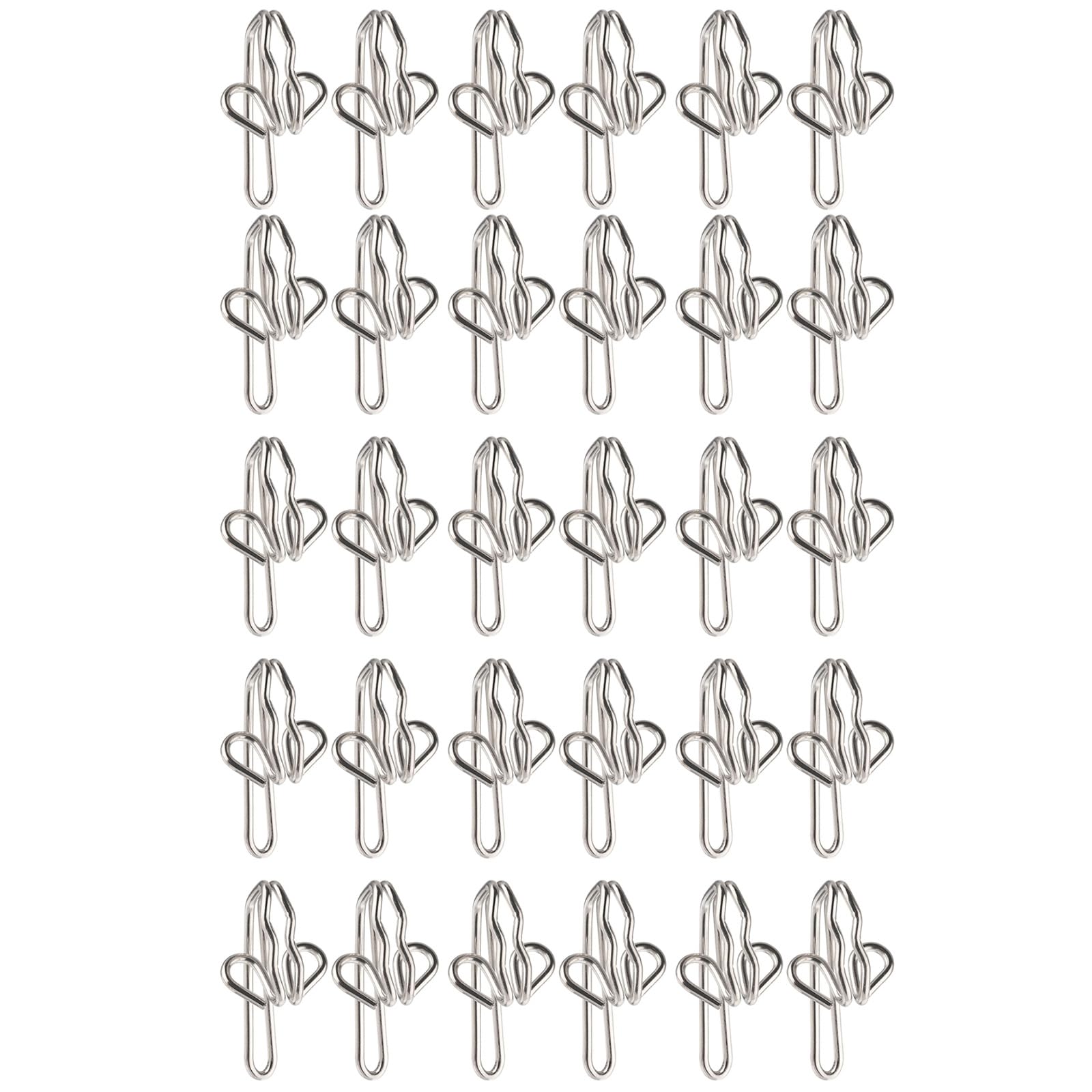 30pcs Sturdy Curtain Hook Set Multipurpose and Easy to Installion for Enhancing Home Aesthetics in Multiple Setting
