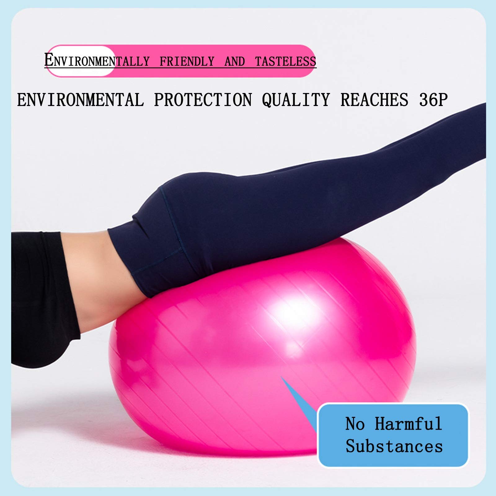 Fit Balls, Palla Fitness, Palla Pilates Palla da Ginnastica Ritmica, Palla Yoga Grande Fisioterapia, Antiscivolo Anti Burst, per Palestra ed Esercizi Fitness a Casa