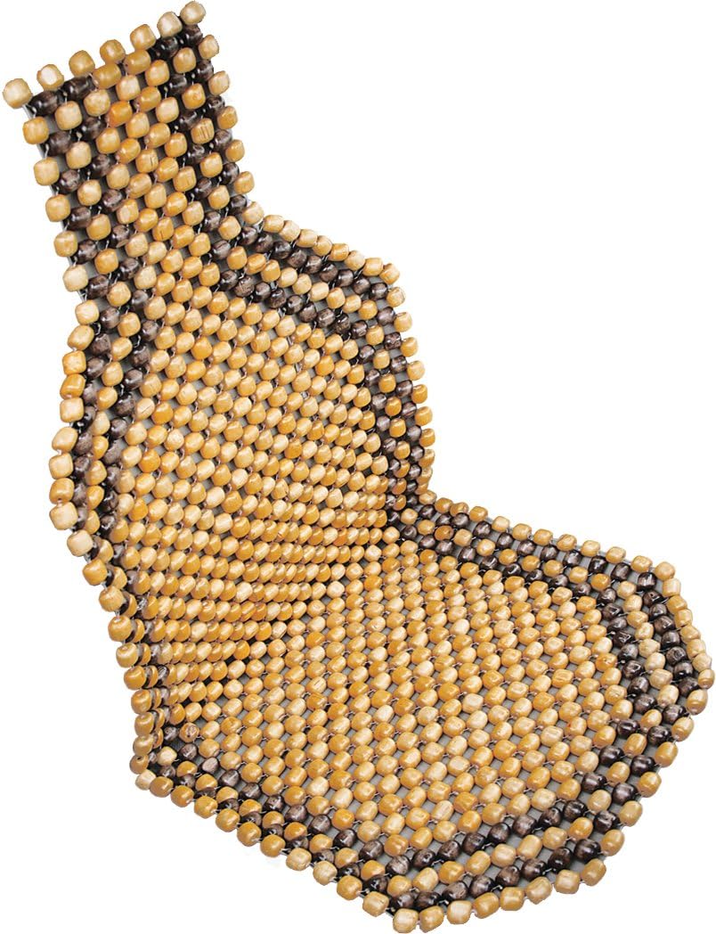 Kool Kooshion Wood Beaded Seat Cushion