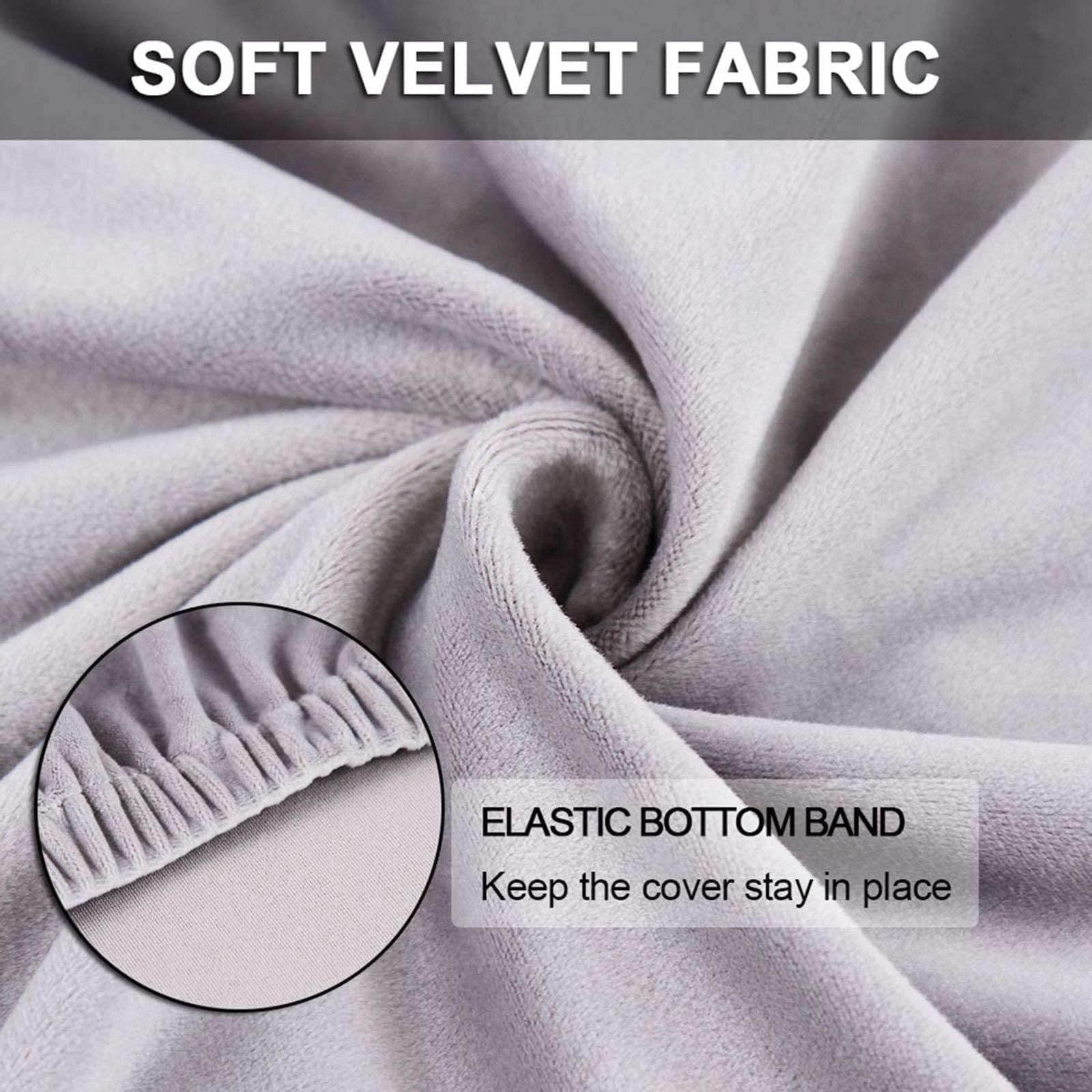 Fundas elásticas para taburetes de bar, protectores de silla suaves y extraíbles con parte inferior elástica para fundas de asiento altas antideslizantes en comedor y cocina
