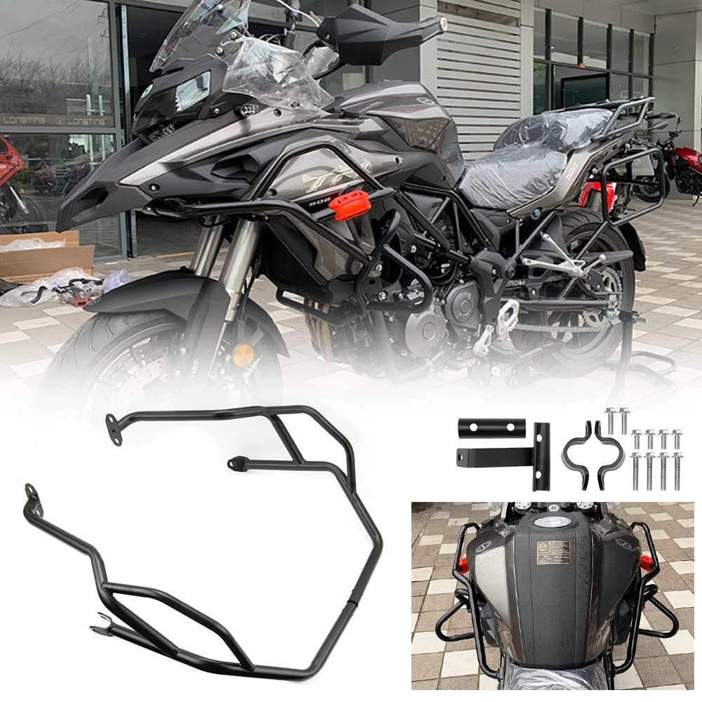 TAZGANTAX Motorcycle Engine Guard Bumper Highway Motorway Crash Bar Side Frame Drop Protection Bumper for Be-nelli TRK502X TRK502 TRK502X TRK 502 TRK 502X BJ500GS BJ500GS 2021 2022 2023