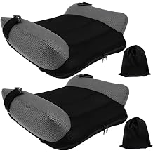 2PCS Inflatable Booster Seat, Quick Inflate & Portable Travel Booster Seat with Storage Bag, Comfort Backless Car Cushion Inflatable, Backless, Travel