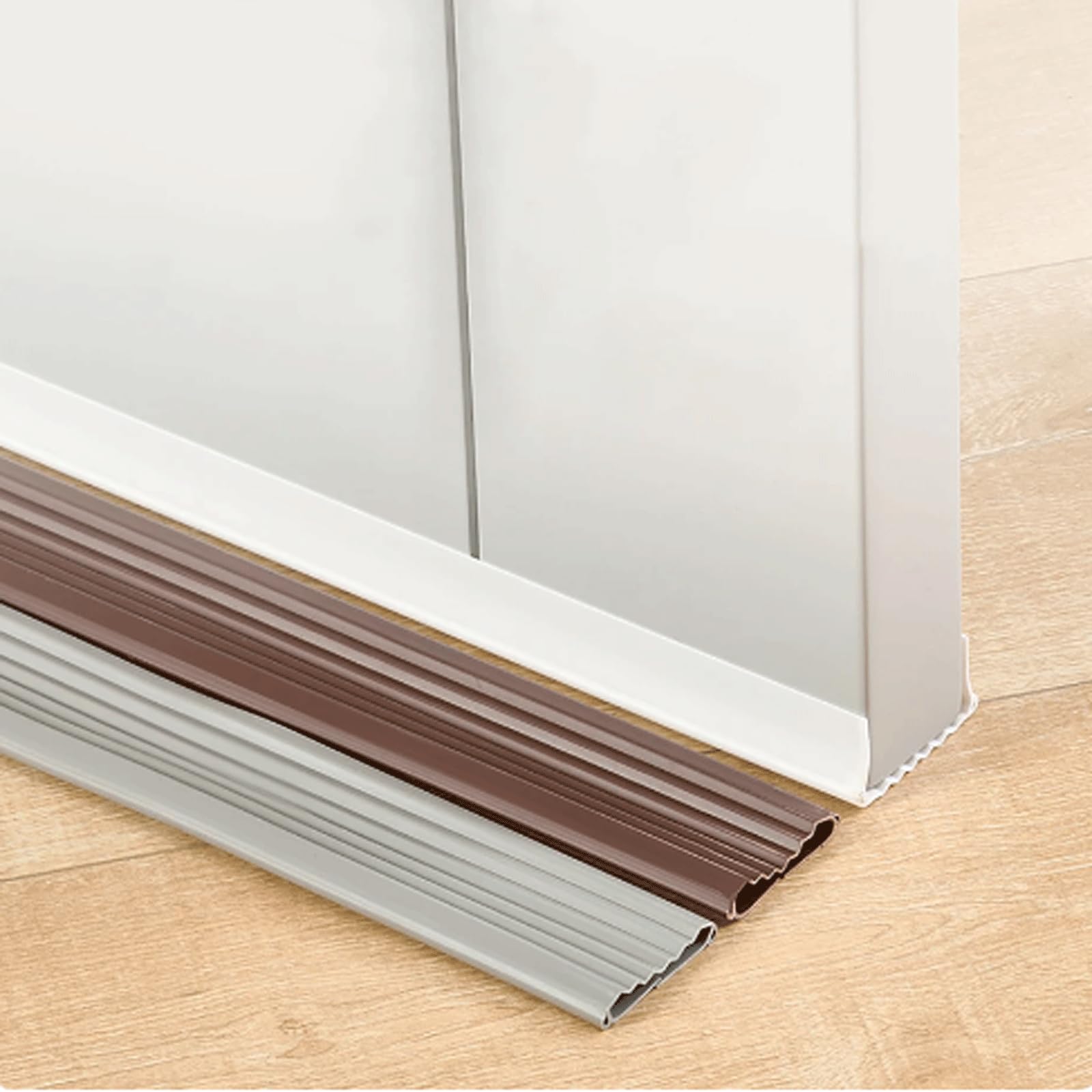 Striscia di tenuta Guarnizione per porta flessibile in PVC, guarnizione per porta, lunghezza 96 cm, striscia inferiore sotto la porta, paraspifferi per il fondo e il lato della porta Porta Finestra