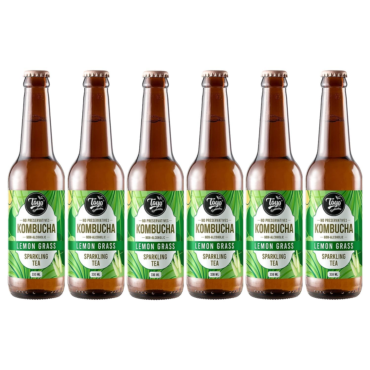 Toyo Kombucha - Sparkling Fermented Tea | Lemon Grass | 330ml (Pack of 12) - Rich in Probiotics and Antioxidants (B0CHJ6LDJT) Amazon Price History, Amazon Price Tracker