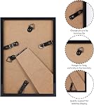 Giftgarden 4x6 Picture Frame Black, 4 by 6 Thin Photo Frame for Wall and Tabletop Display, Single