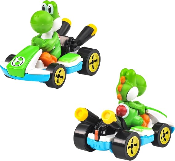 Hot Wheels GBG25-989G Mario Kart Assorted, Vehicle, Mini Car, 8 Pack, Box Sold for Ages 3 and Up, Multi