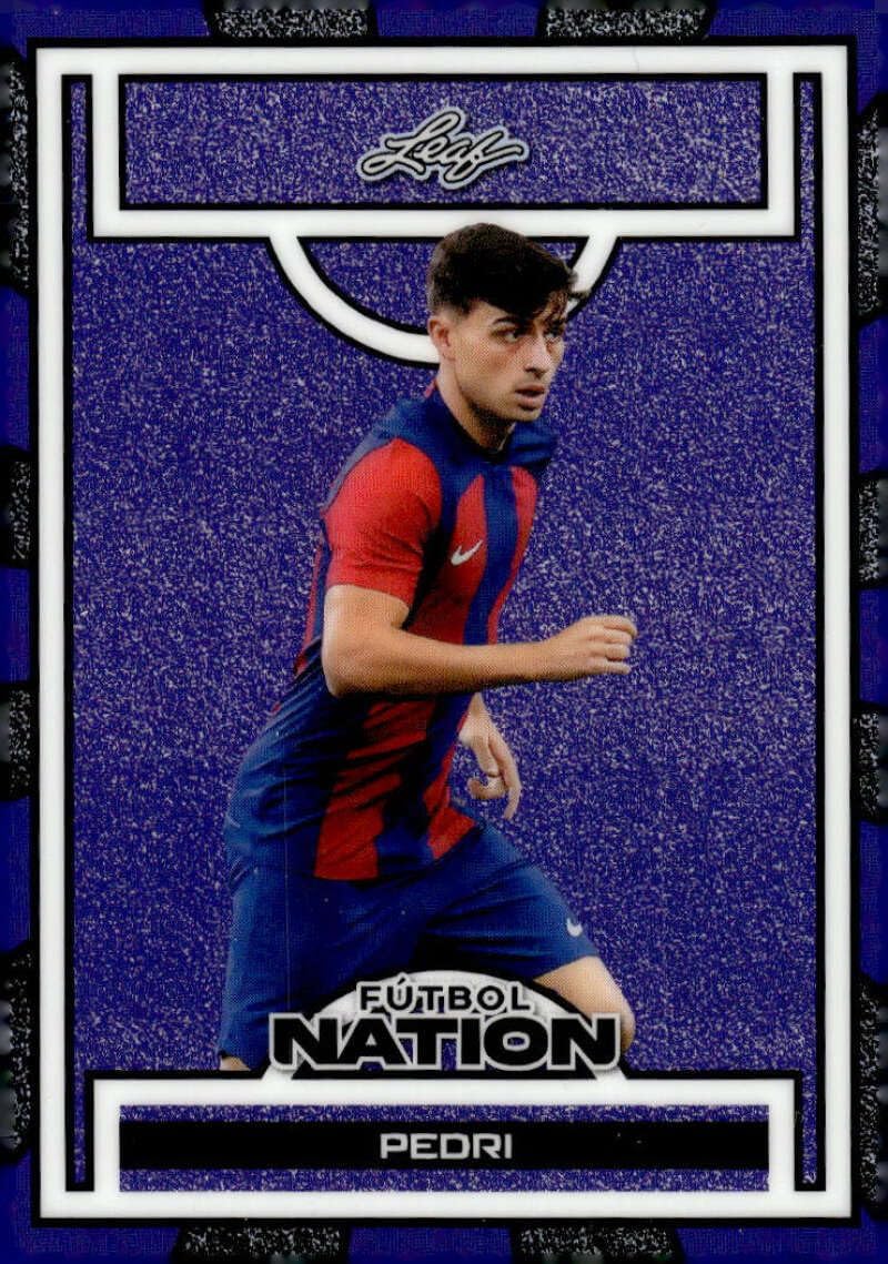 PEDRI 1/1 2025 Leaf Futbol Nation One of One #43 Purple Dots FC Barcelona NM-MT Soccer