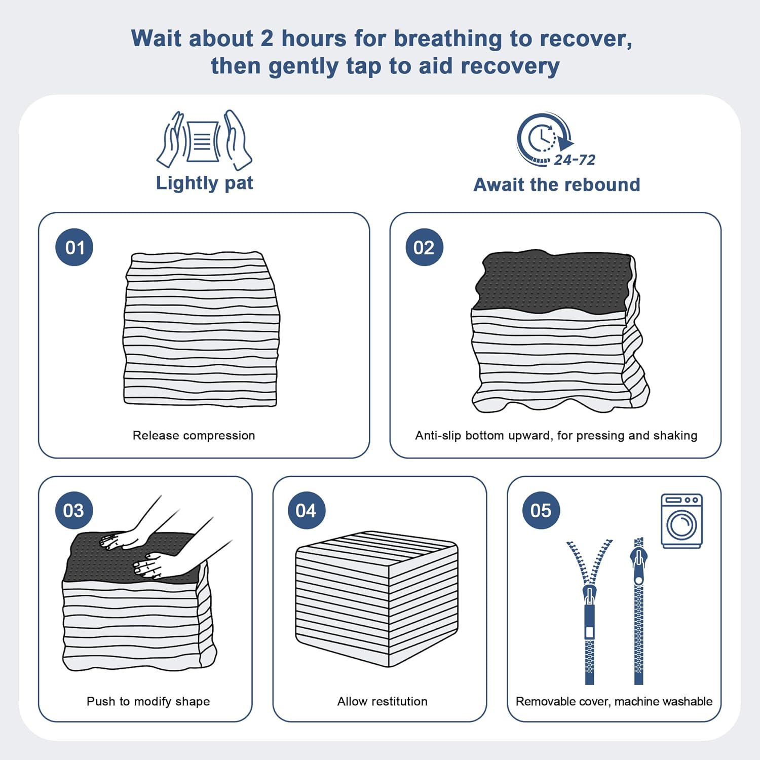 Rectangular Stuffed Pouf Ottoman Foot Rest, Corduroy Floor Pouf with Foam Chunk Filling, Multi-Functional Footstool Ottoman for Living Room, Hassocks and Ottomans for Couch, Chair, Dark Grey