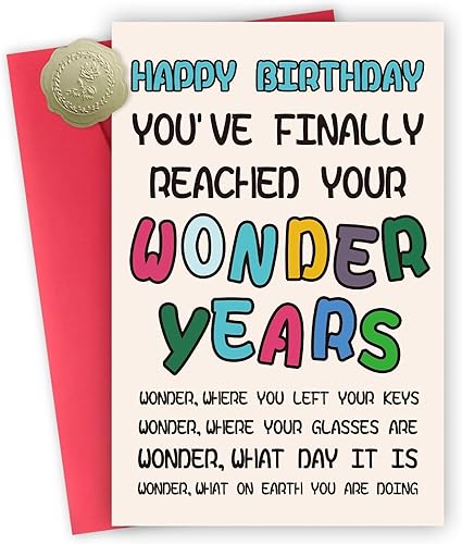 Miniatura 7 de Divertida tarjeta de cumpleaños para hombres y mujeres, regalos de feliz cumpleaños para amigos, idea de decoración de cumpleaños retro para ella,