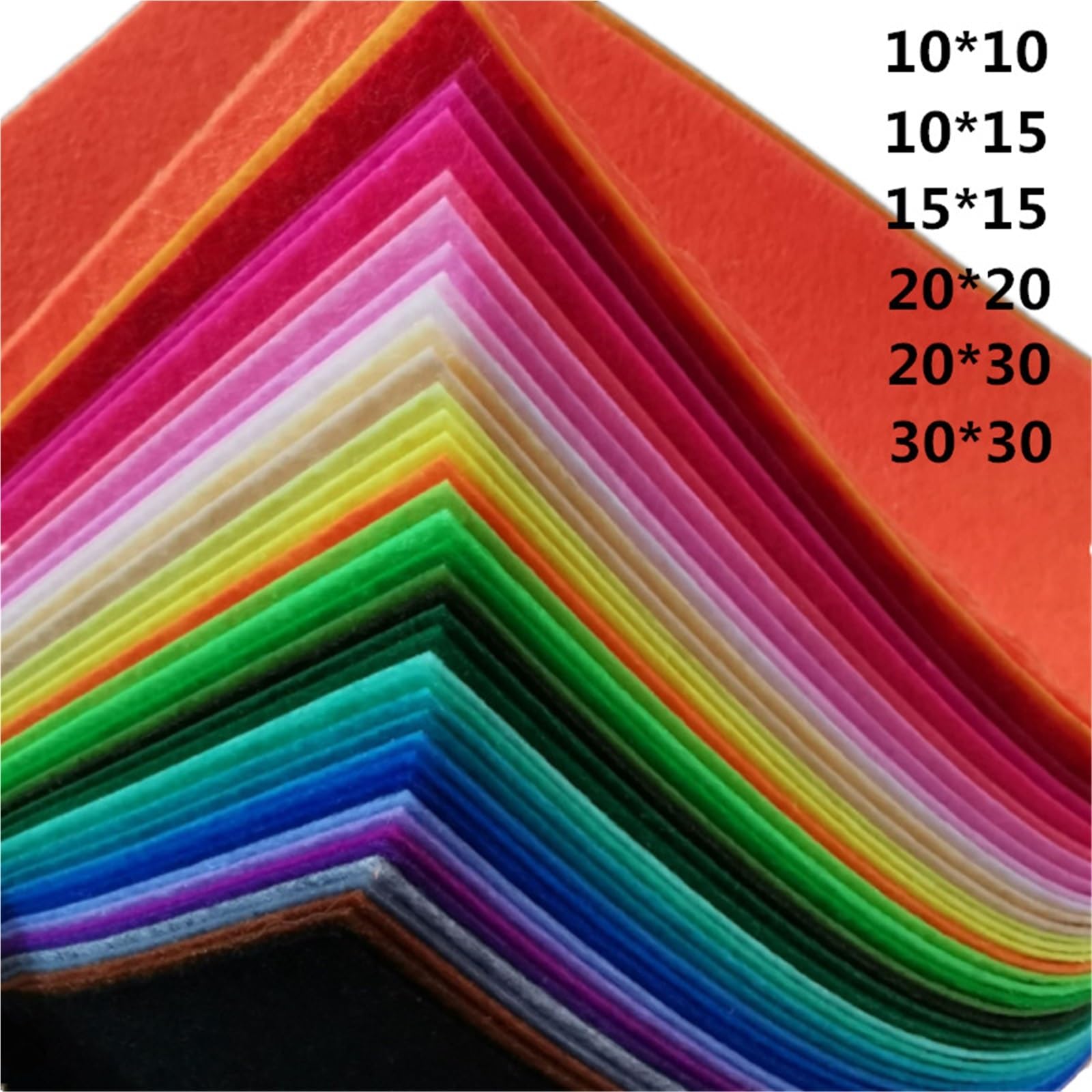 40 Stück Filzstoff, Vliesstoff für DIY Patchwork