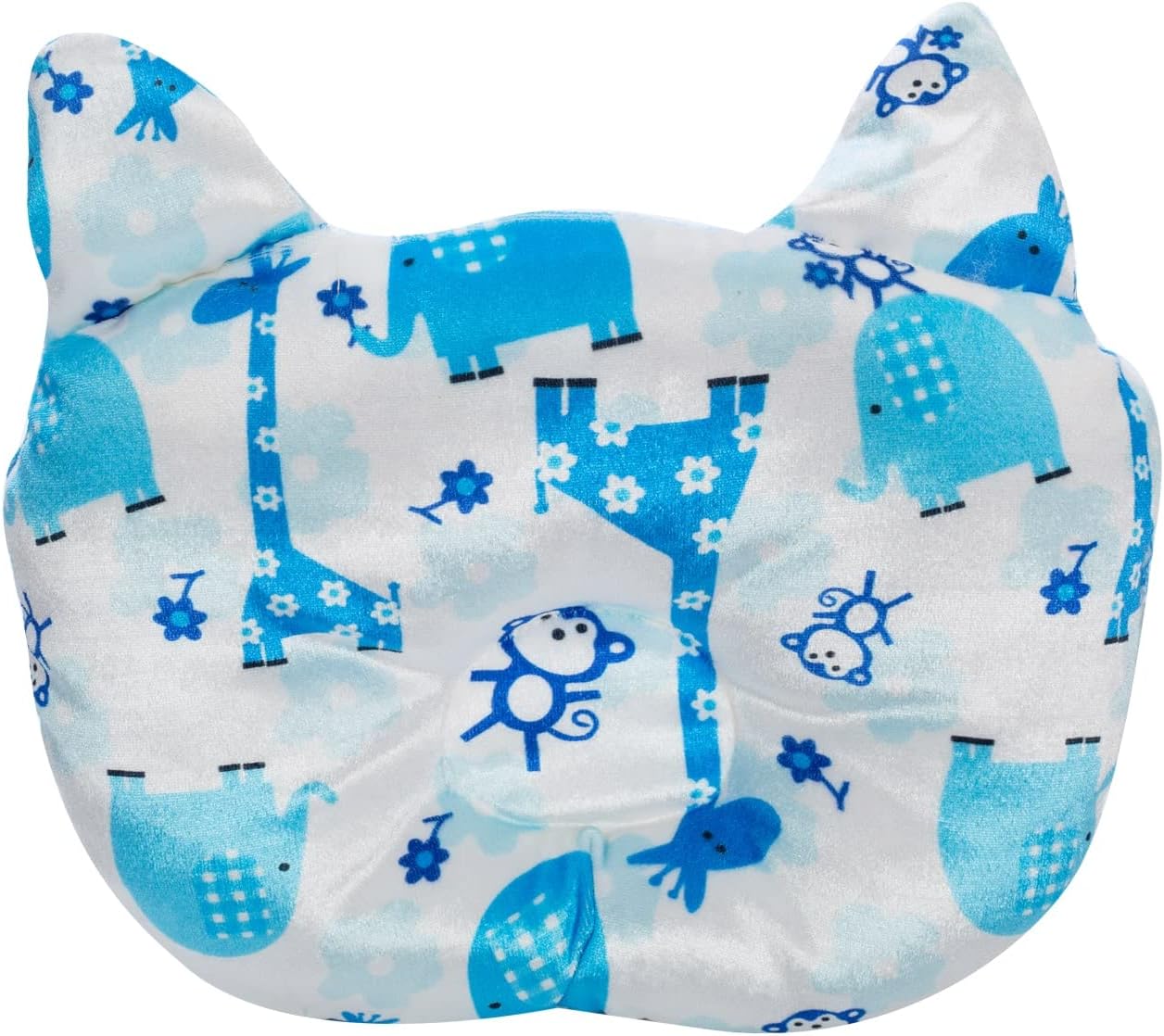 Mee Mee Breathable Baby Pillow with Head Support (Blue)