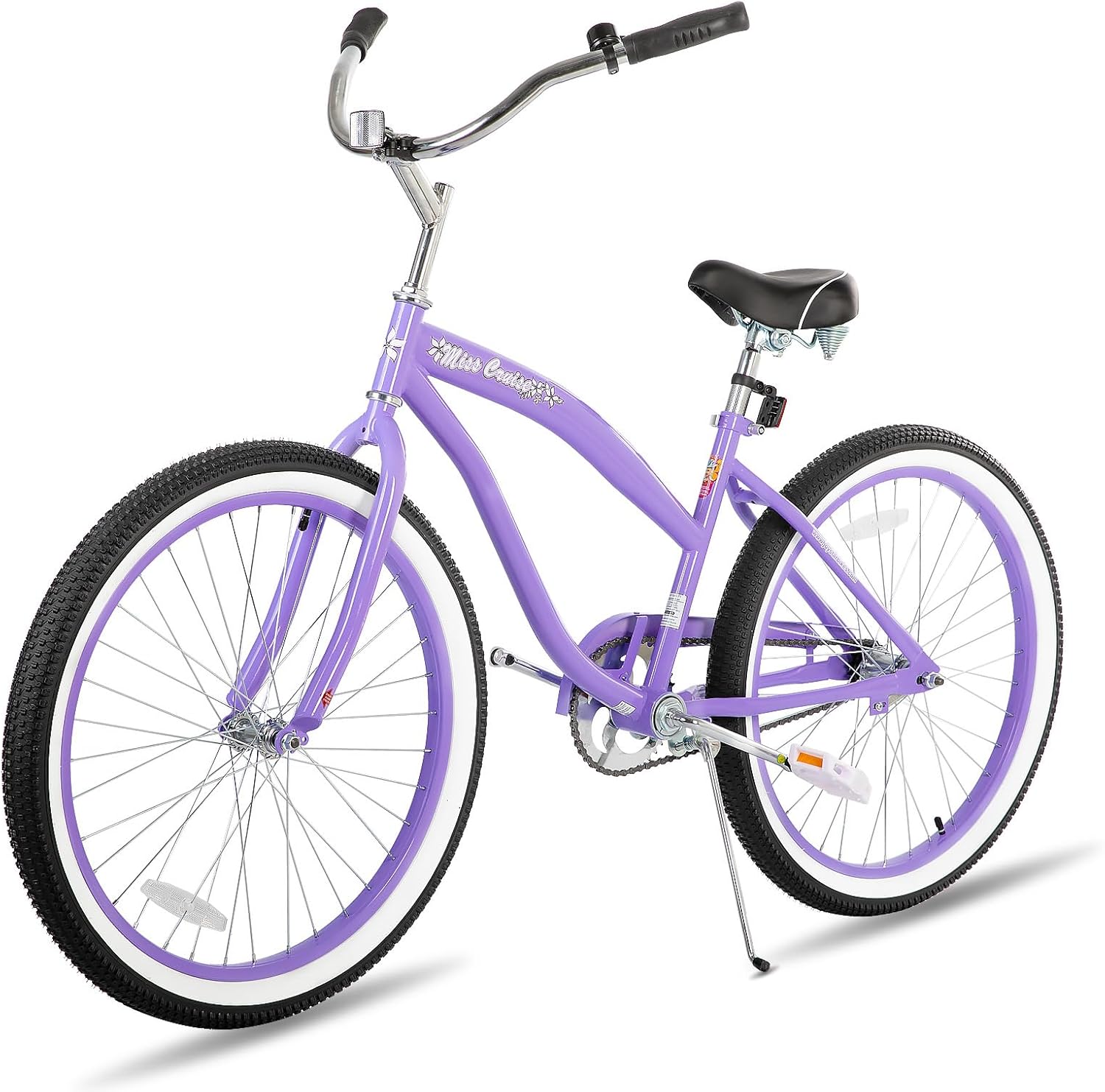 JOYSTAR Beach Cruiser Bike, 20/24/26 Inch Sizes, Perfect for Casual Rides, Ergonomic Upright Design, Single Speed, Simple Coaster Brake