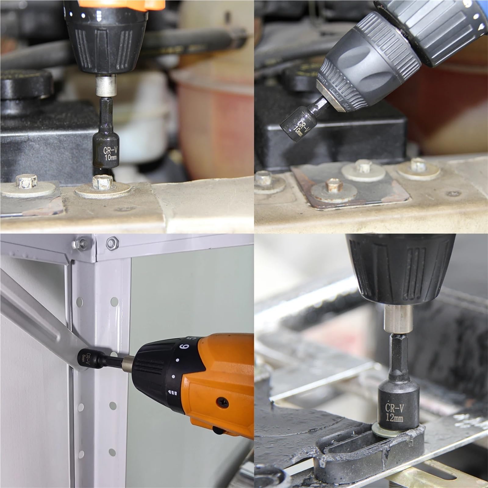 Puntas De Atornillar Juego de 14 piezas de destornilladores magnéticos con punta hexagonal y brocas for llave de 1/4 de pulgada, destornillador eléctrico, herramientas con mango Para Taladro Eléctrico
