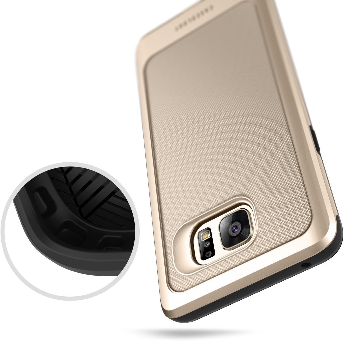 Galaxy Note 5 Case, Caseology [Vault Series] [Gold] Slim Design Rugged Protective Armor Cover [Active Armor] for Samsung Galaxy Note 5