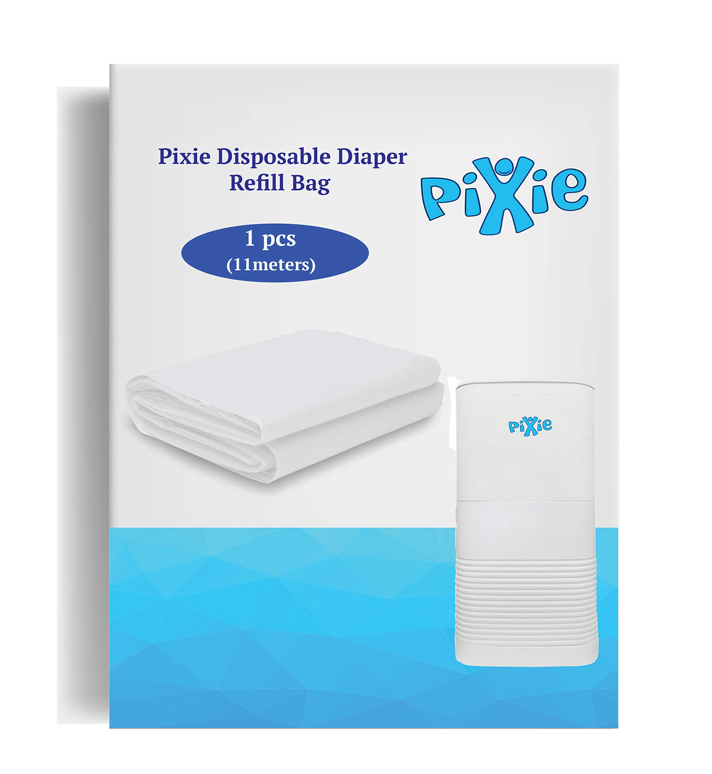 Pixie Disposable Diaper Refill Bag (11Meters), White, Bnt03
