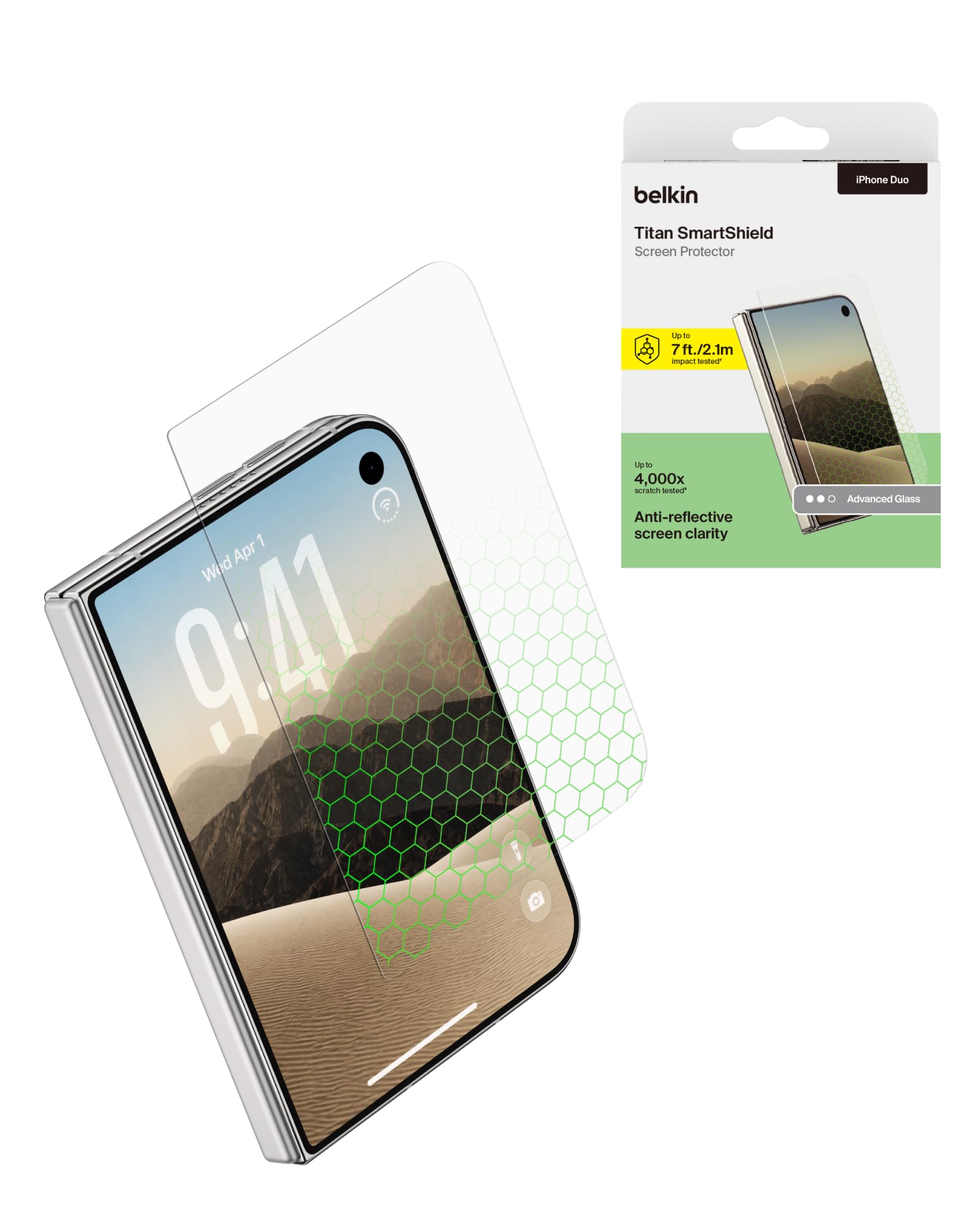 Titan SmartShield Screen Protector for iPhone Duo (External Screen)