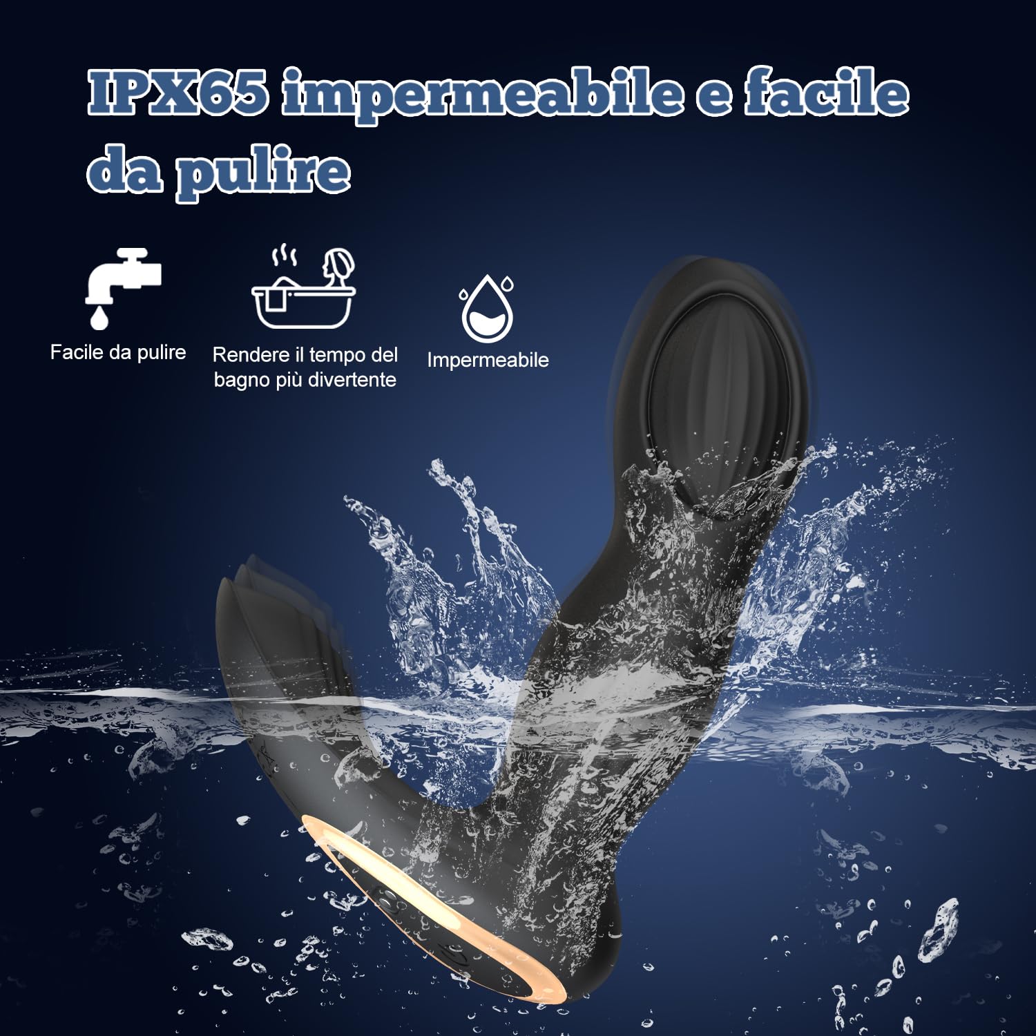 Vibratore Plug Anale-Dilatatore Donna Vibratoreper Donna Professionale Clitoride Vibratori Squirting con Telecomando App da telefono Sex Toys Prostata Vibratore per Uomo Sexytoysys Coppia (Nero Blu)