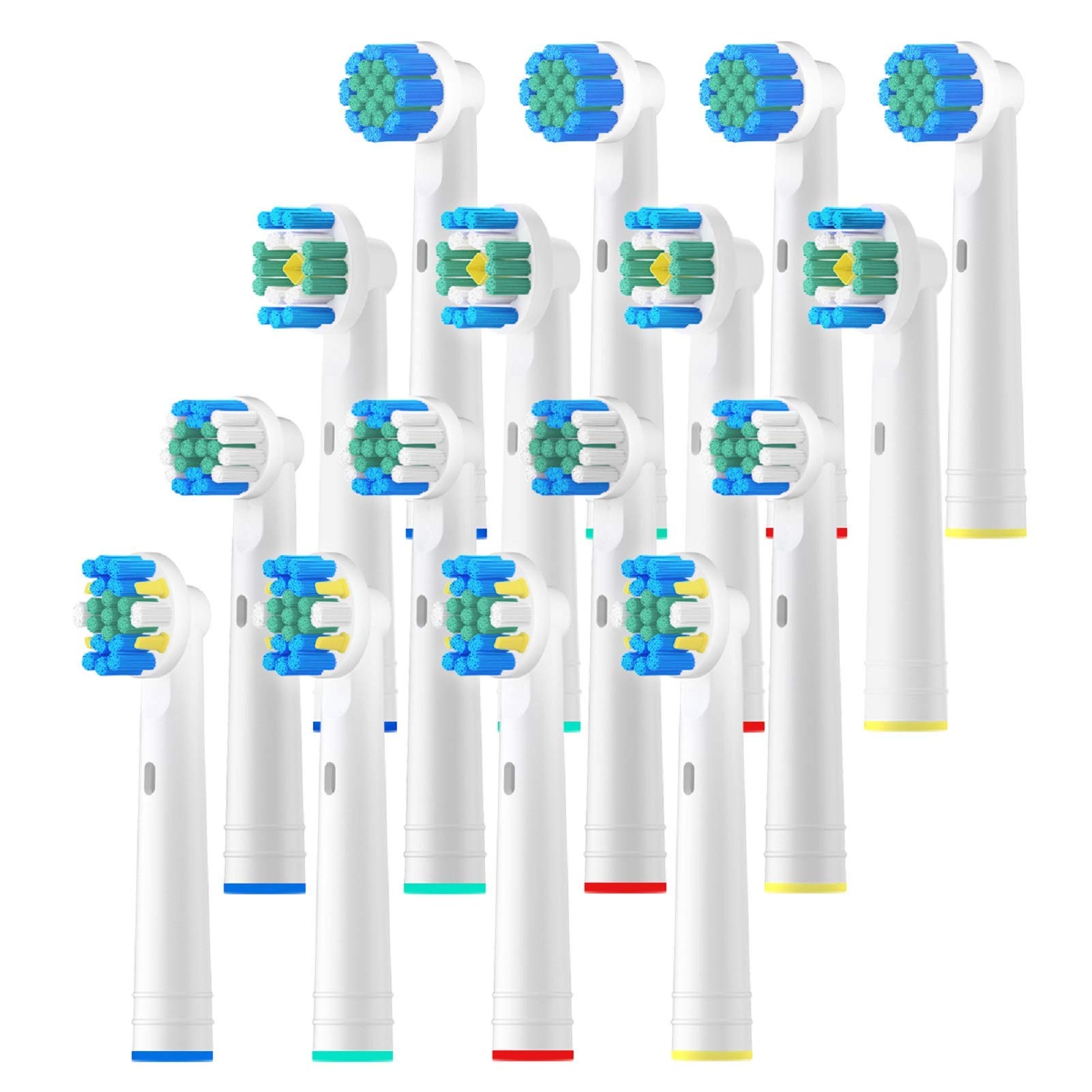 MAYCREATE® Cross Action Toothbrush Heads for Oral B, Pack Of 16 Replacement Refills Brush Heads For Electric Rechargeable (B08P1WCKKZ) Amazon Price History, Amazon Price Tracker