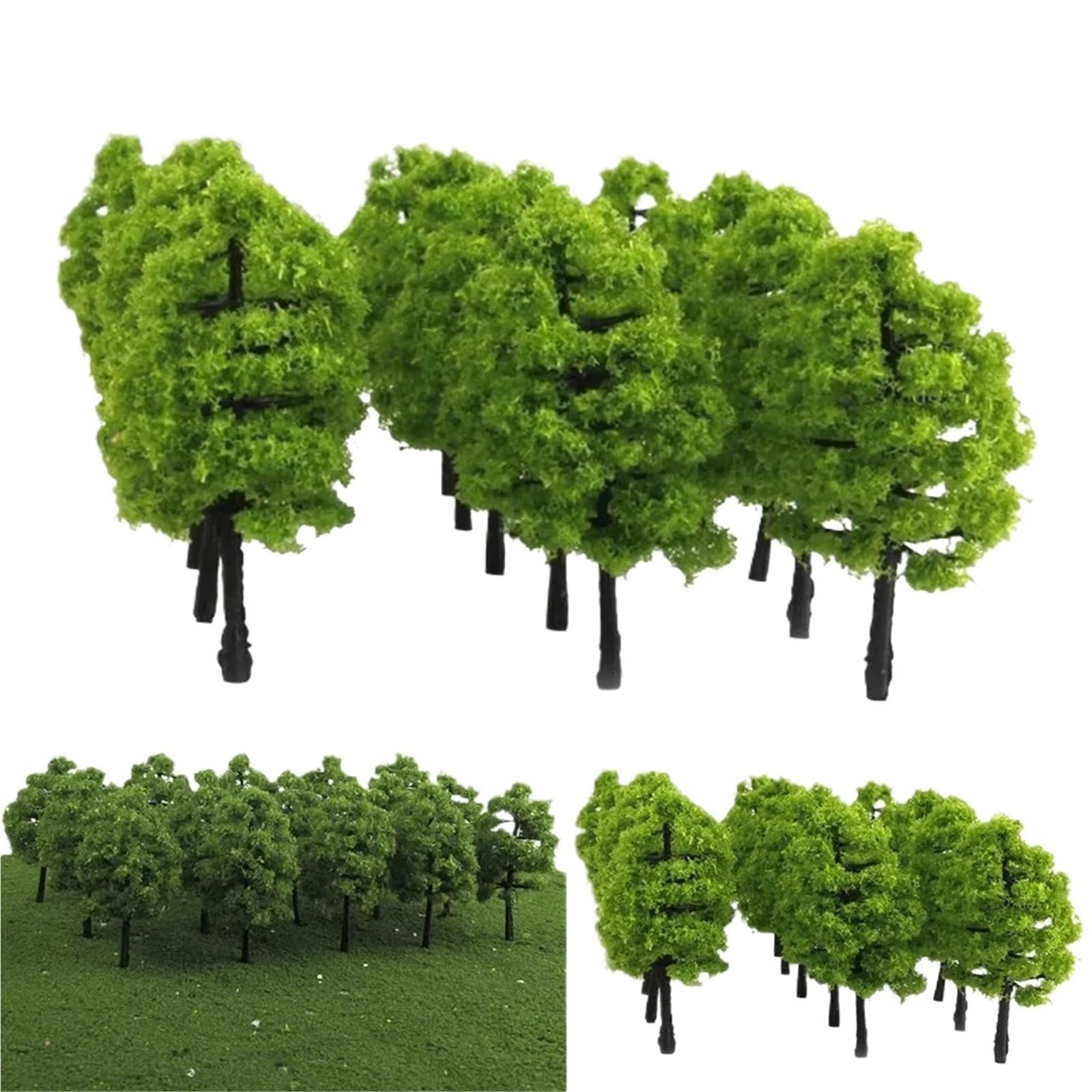 DUNSBY Model Trees 30-10pcs Model Trees 3D Landscape Artificial Miniature Tree Scenery Decoration Willow Layout(10pcd 5cm)