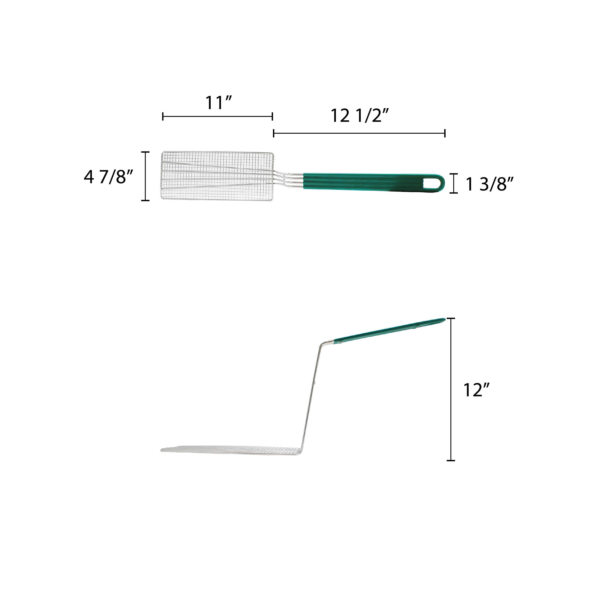Thunder Group 4.75 x 10.75 Inch Fry Basket Press