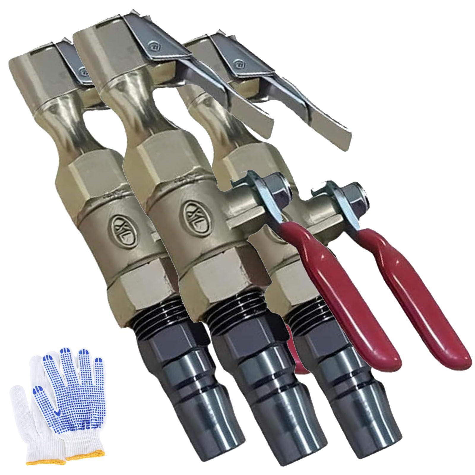 Air Blow Gun Nozzle for Tire Inflation, Tire Inflator Chuck, Air Compressor Accessories, Tire Inflator Nozzle (3pcs)