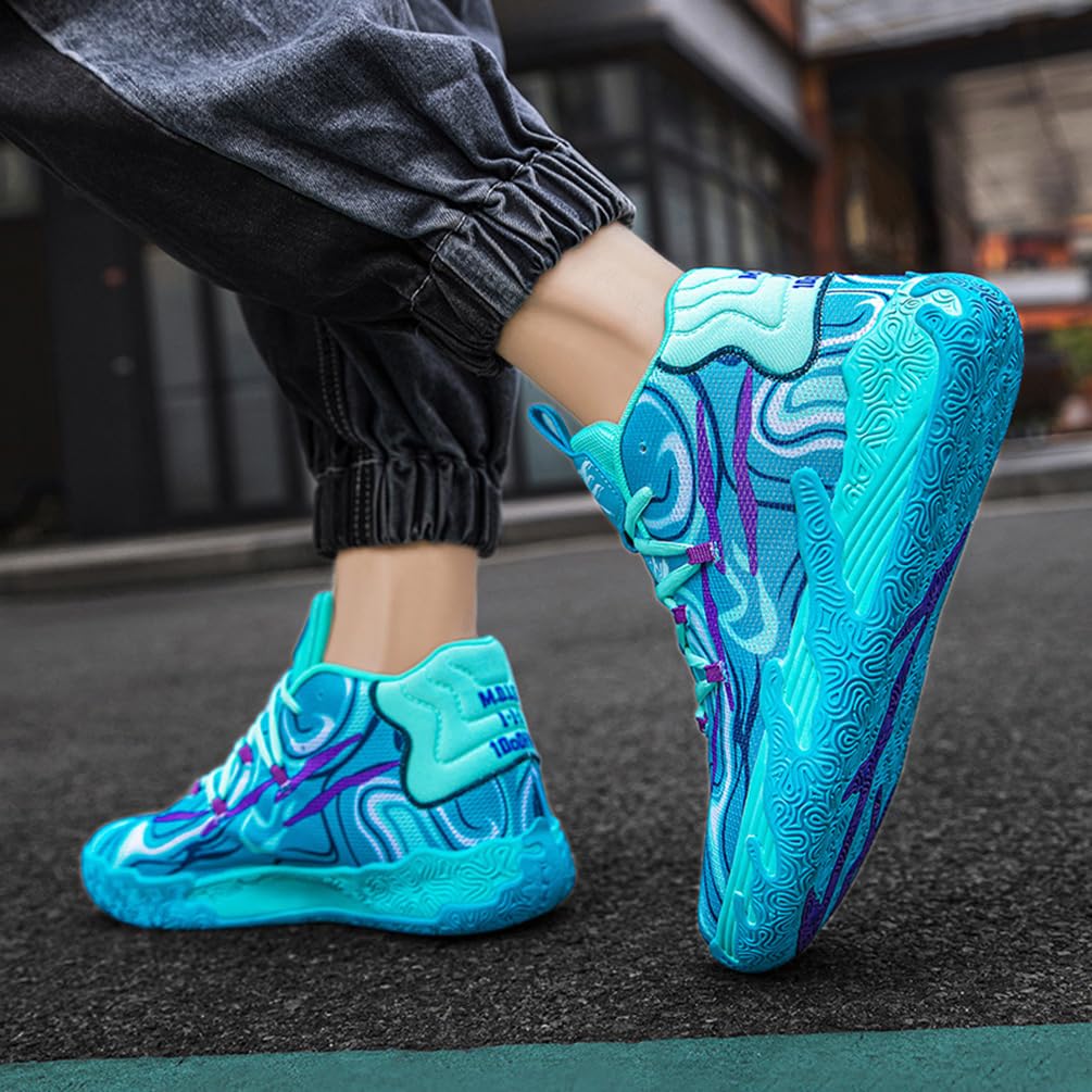 Zapatillas de Baloncesto para Hombre Antideslizantes Zapatos de Baloncesto Ligeras Transpirables Masculinos Aire Libre Deportivas Hombre Zapatillas Gimnasio