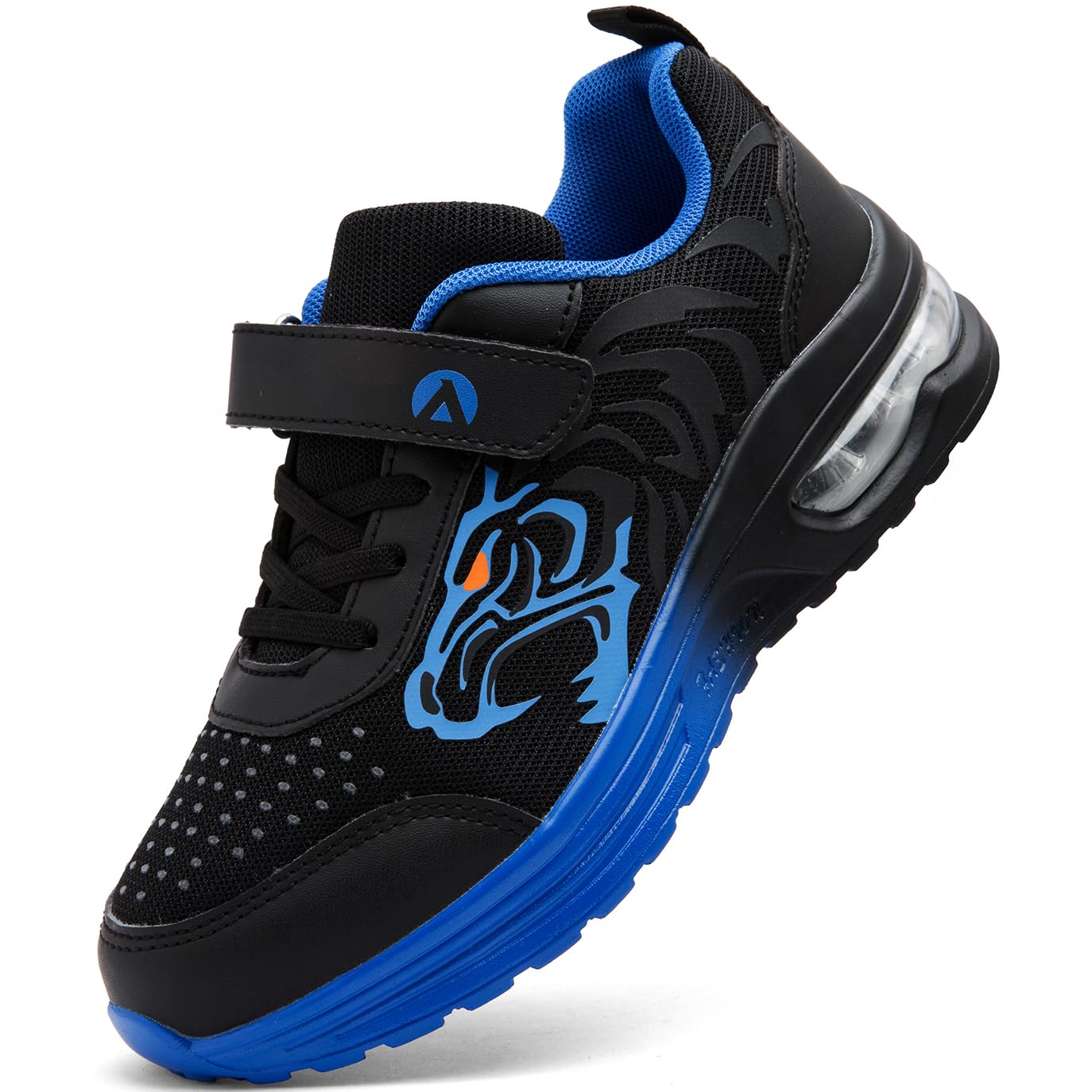 PiDaGlobal Kinder Sneaker Jungen Hallenschuhe Mädchen Outdoor Laufschuhe Klettverschluss Turnschuhe ​​Leichte Atmungsaktive SchulSportschuhe​