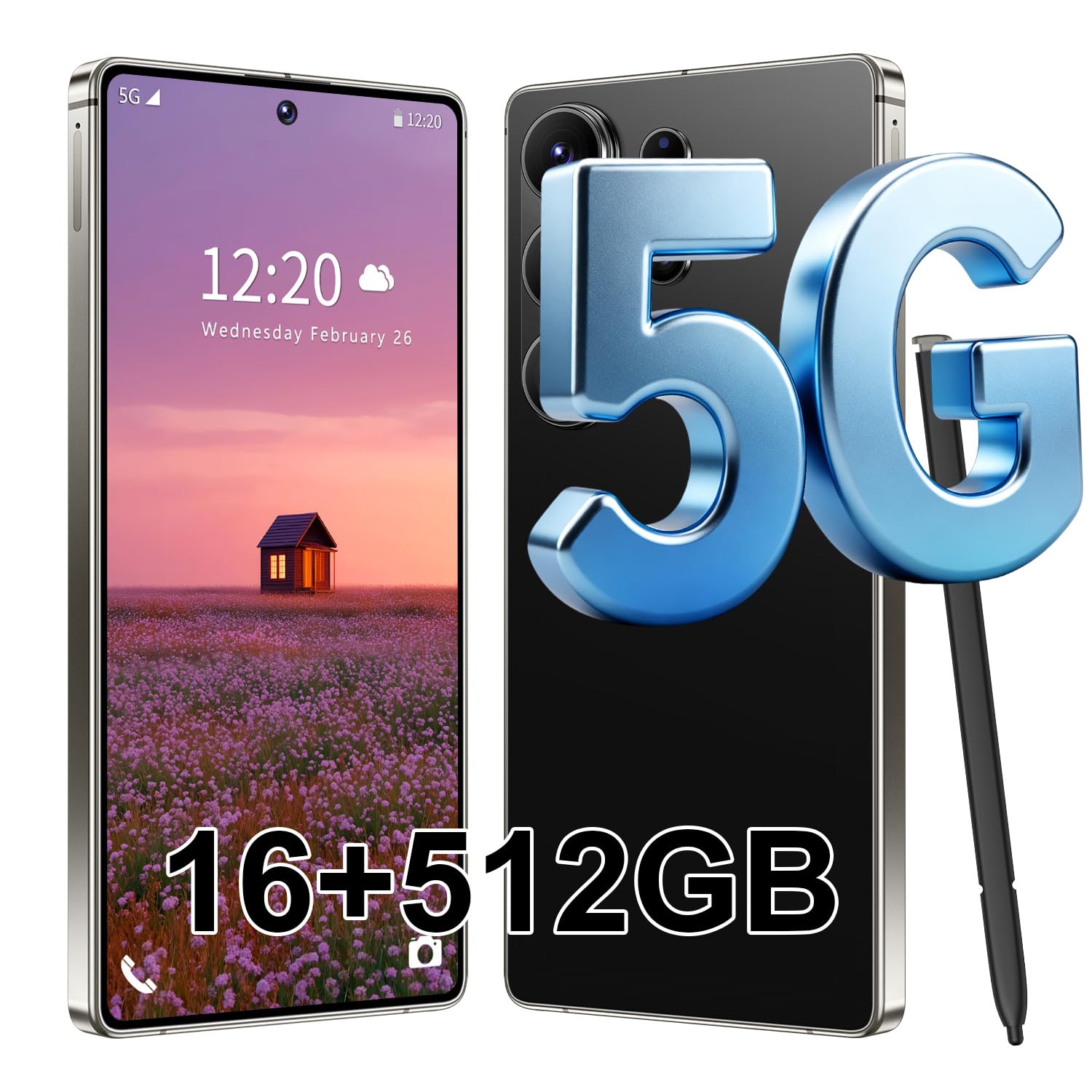 S26 Ultra 5G Unlocked Smartphone,16GB+512GB Cell Phone for Android 15, 6.99" Unlocked Cel…