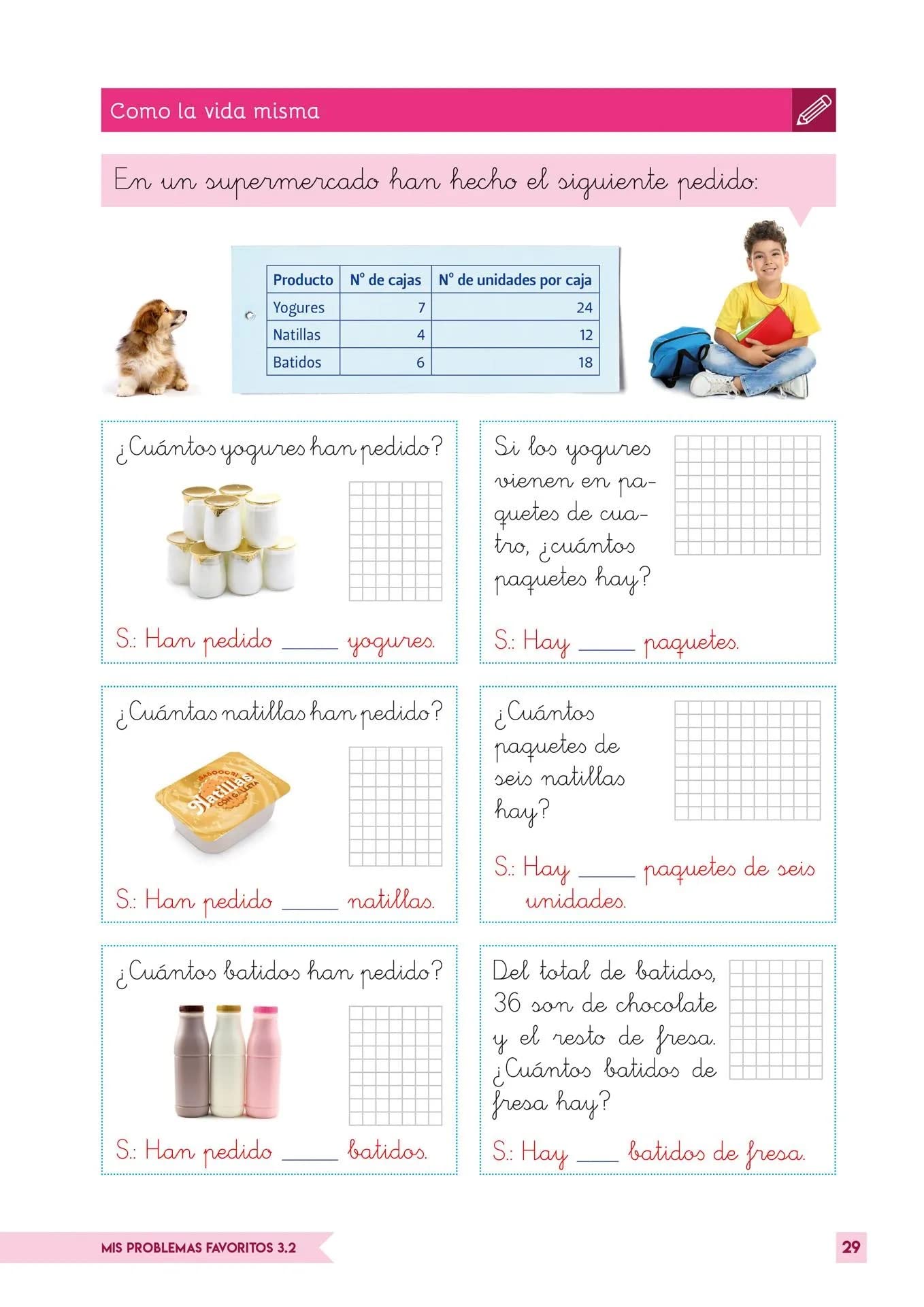 Mis Problemas favoritos 3º Pirmaria Cuaderno 3.2: Facilitar La Comprensión matemática | Editorial Geu