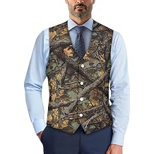 DISNIMO Mens Formal Suit Vest Slim Fit Casual Business Dress Waistcoat Vest Big and Tall
