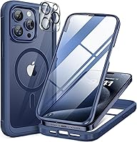 Vista 240 de Miracase Funda magnética para iPhone 15 Pro Max de 6.7 pulgadas [compatible con Magsafe], funda de cuerpo completo a prueba de caídas para iPhone 15