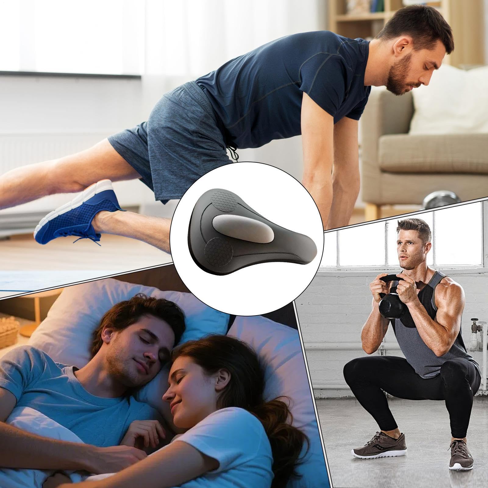 Massaggiatore per Esercizi del Pavimento Pelvico per Uomini - USB-C Ricaricabile Fitness Per Uomini Con 4 Modalità Vibrazione | Allenatore Muscoli Pelvici | Per Casa Palestra Ufficio Viaggio Allenamen