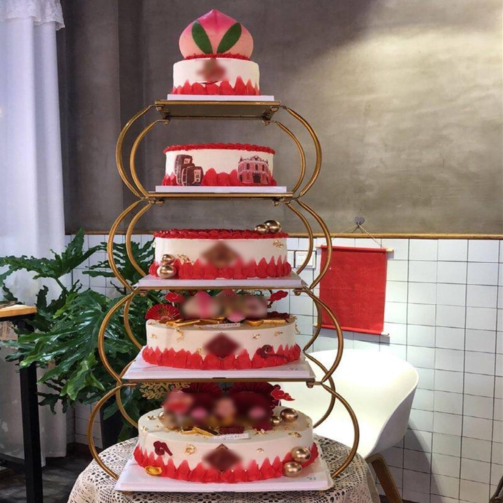 Generico Espositore Da Tavolo Da Dessert For Matrimoni, Feste