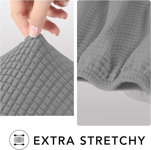 Miniatura 4 de PureFit - Funda elástica para sofá, jacquard, elastano, antideslizante, suave, protector de muebles lavable con espuma antideslizante y parte