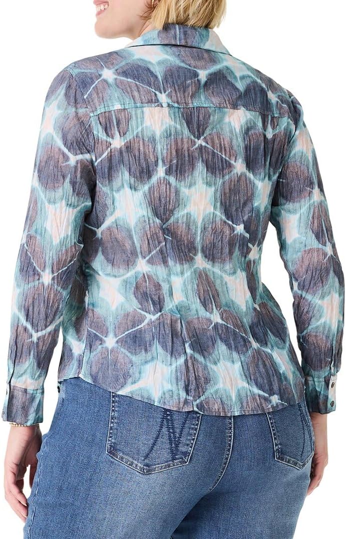 NIC+ZOE Women's Ethereal Seas Crinkle Shirt - Image 2