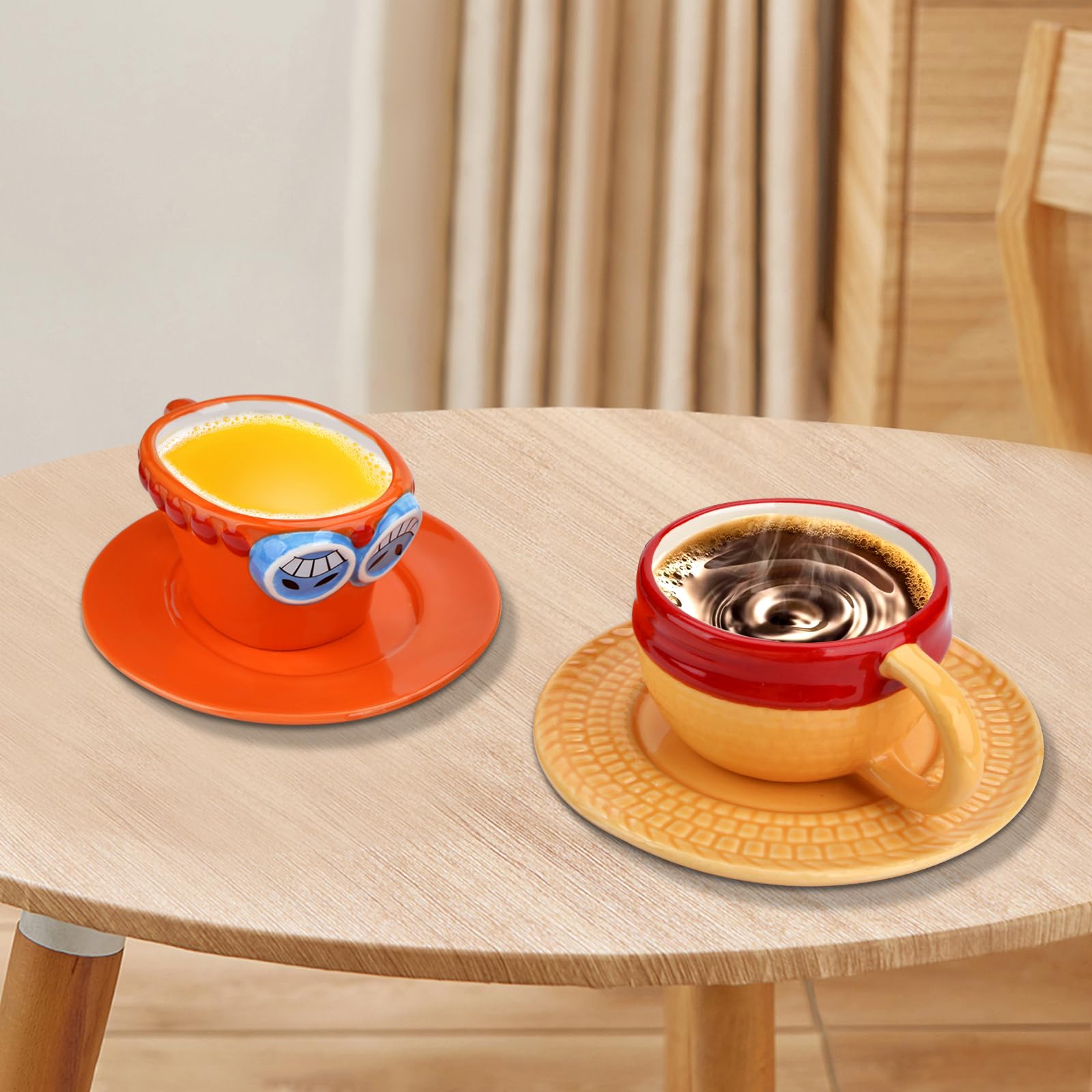Anime Tazza, Tazza da caffè in ceramica Ace Anime, Tazze cartone animato creativo, Tazza per tè e latte, Regalo per Natale, compleanno, anniversario