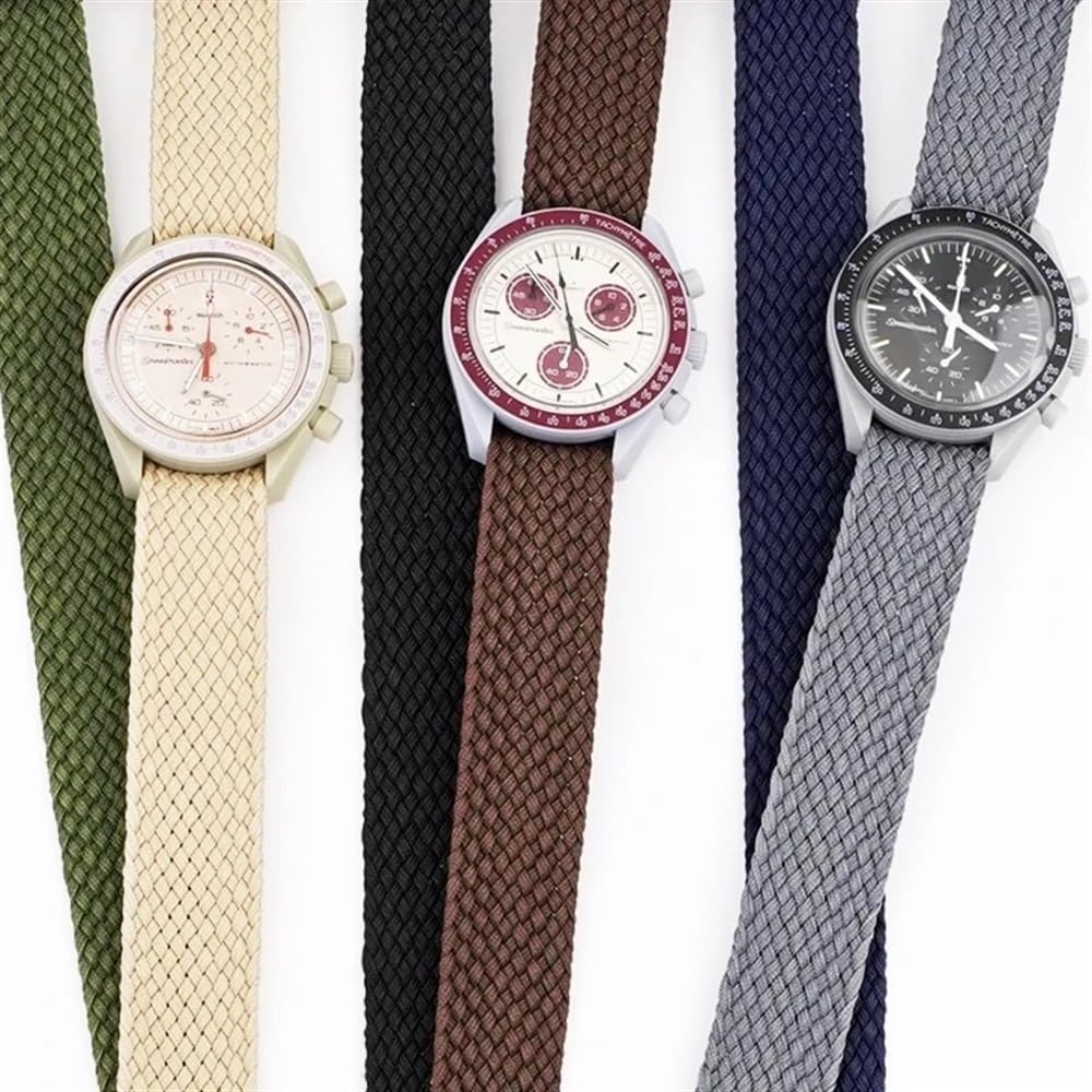 Bracelet de montre en nylon tissé, Bracelet de montre tissé en Nylon 20mm hommes femmes montre de remplacement bracelet de montre de Sport bracelet universel en tissu bracelet de montre en nylon