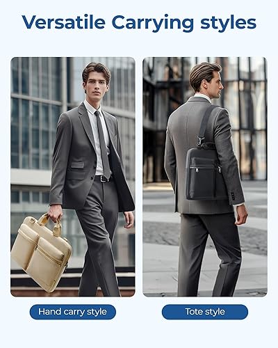 Miniatura 2 de BAGSMART Carring Funda para laptop de 15 a 16 pulgadas con correa para el hombro, bolsa protectora para laptop de 15.6 pulgadas para hombres y