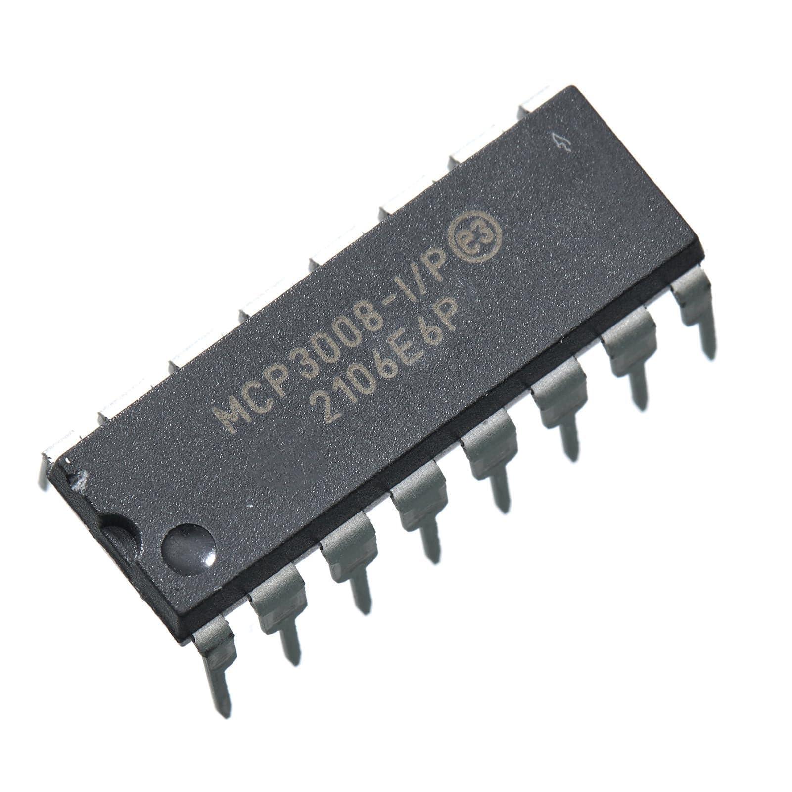 PENGLIN 1 convertitore A/D MCP3008-I/P MCP3008 MCP a 8 canali a 10 bit | con interfaccia seriale SPI 2,7 V, DIP-16.