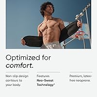 Vista 6 de Sports Research Sweet Sweat - Faja reductora de cintura (serie core), banda de fitness para mejorar el sudor para mujeres y hombres