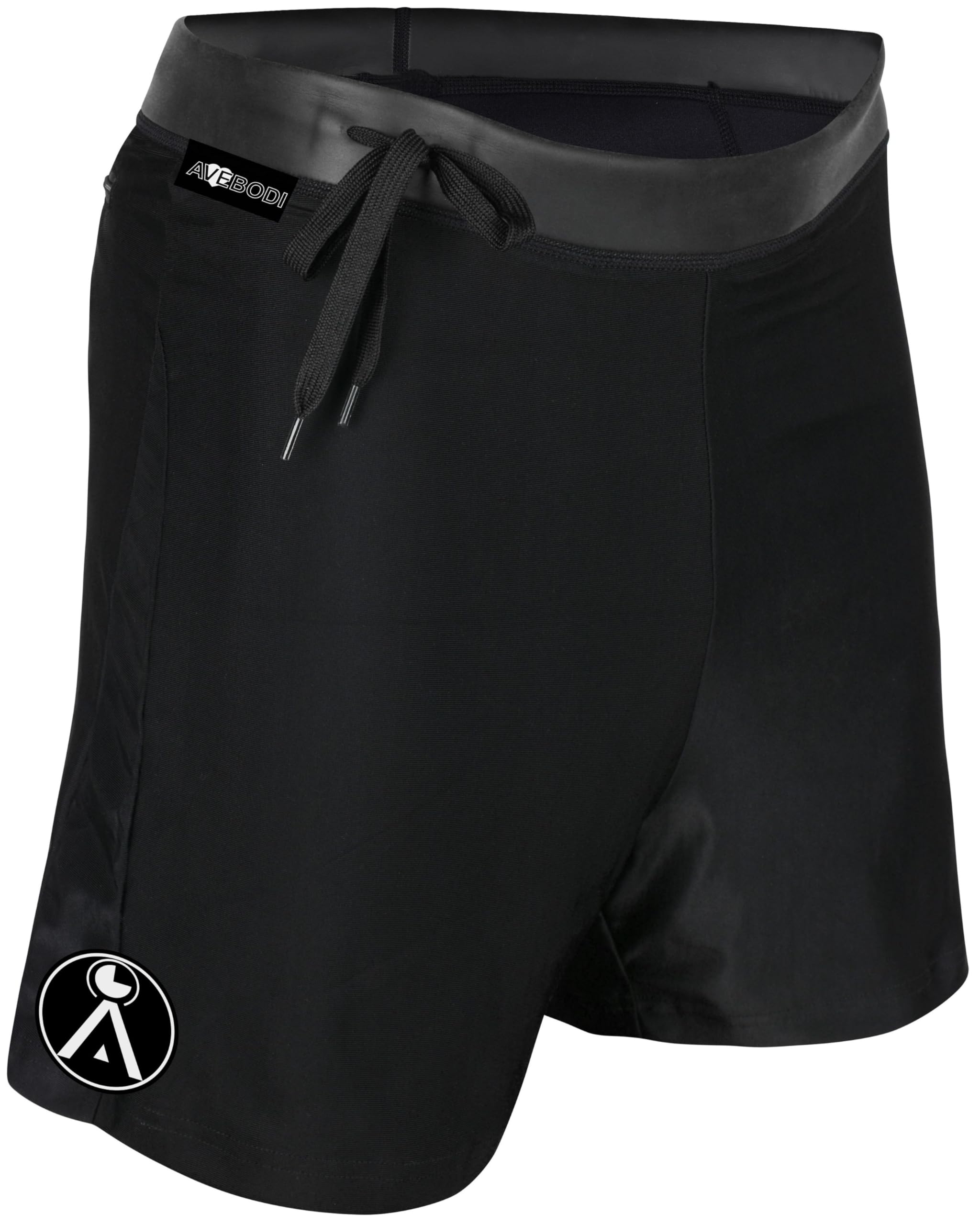 Men's Neoprene Wet Suit Board Short Compression Pants – Low Waist, Quick-Dry, UV Protection, Perfect for Surfing, Swimming, and Water Sports (X-Large) Black